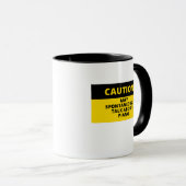 Attentie Funny Grand Piano Pianist Humor Mok (Voorkant rechts)