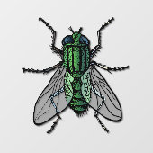 Attentie Getter Fly Raamsticker (Vel)