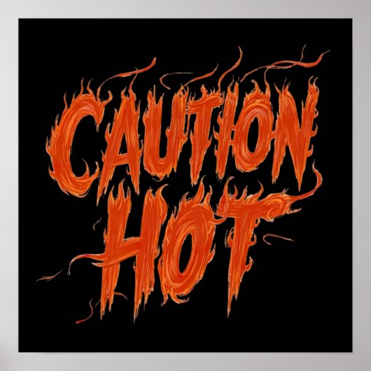 Attentie Hot Poster (Voorkant)