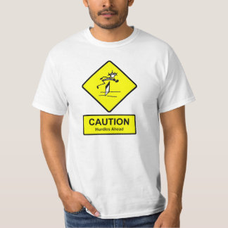 Attentie-hurdles voor signalisatie & Field Athleti T-shirt