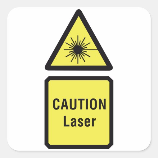 Attentie Laser Stickers (Voorkant)