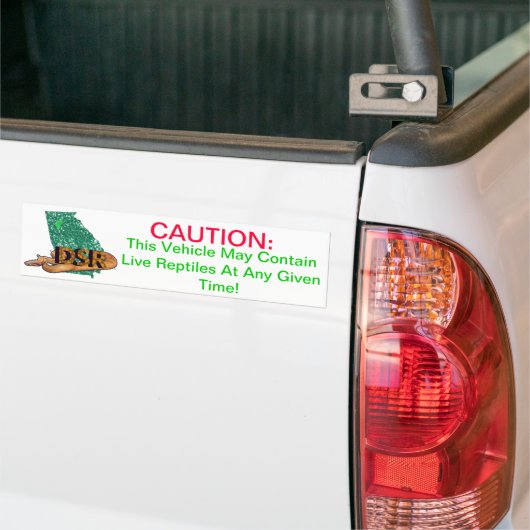 Attentie Levende Slangen Bumpersticker (Op Truck)
