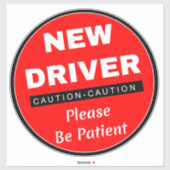 Attentie Nieuw stuurprogrammateken (een ogenblik g Sticker (Vel)