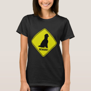 Attentie Poedel Teken T-shirt