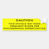 Attentie Shutterbug Bumpersticker (Voorkant)