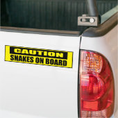 Attentie-slangen aan boord Funny Bumpersticker (Op Truck)