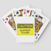 Attentie Slipper Floor Pokerkaarten (Achterkant)