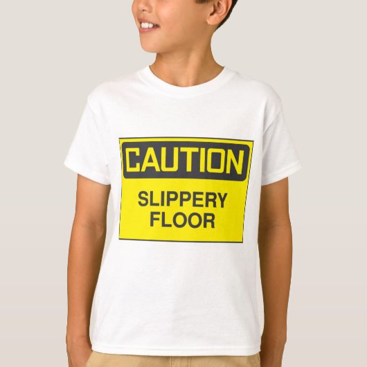 Attentie Slipper Floor T-shirt (Voorkant)