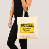 Attentie Slipper Floor Tote Bag