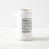 Attentie Stein Bierpul (Voorkant links)