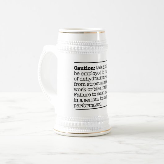 Attentie Stein Bierpul (Voorkant links)