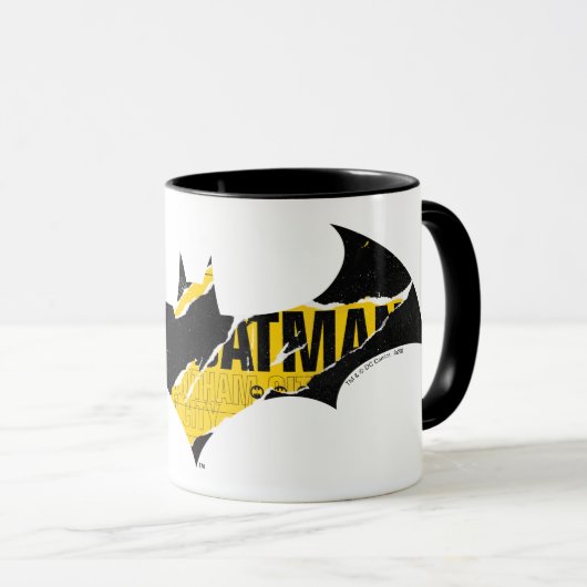 Attentie Tape Batman Logo Mok (Voorkant rechts)