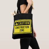 Attentie-teken bouwzone tote bag (Dichtbij)