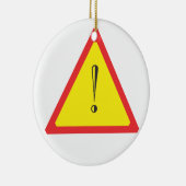 Attentie-teken Keramisch Ornament (Rechts)