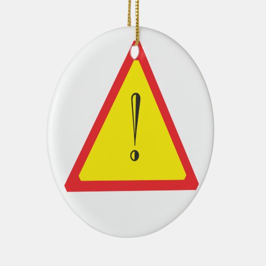 Attentie-teken Keramisch Ornament (Rechts)