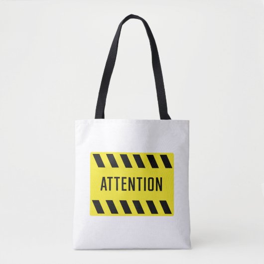Attentie-teken Tote Bag (Voorkant)