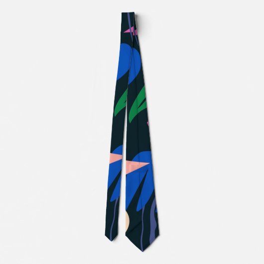 Attentie tropisch ontwerp stropdas (Achterkant)