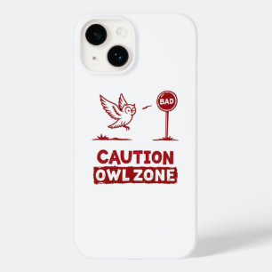 Attentie Uil Zone – Speelse Uil Telefoon Case Desi