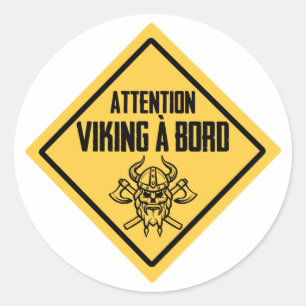 Attentie Viking à bord Sticker