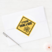 Attentie Viking à bord Sticker (Envelop)