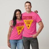 Attentie warme chocoladezone t-shirt (Unisex)
