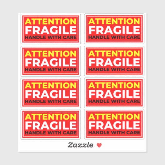 Attention Fragile Stickers (Handle with Care) (Vel)