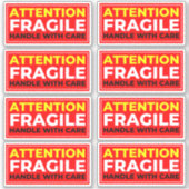 Attention Fragile Stickers (Handle with Care) (Voorkant)