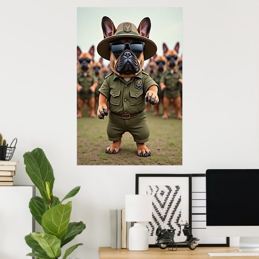 Attention Recruits: blaffen in vorm Poster (Thuiskantoor)