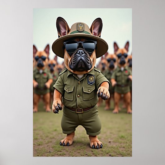 Attention Recruits: blaffen in vorm Poster (Voorkant)