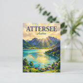Attersee Oostenrijk Briefkaart (Staand voorkant)