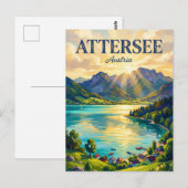 Attersee Oostenrijk Briefkaart (Voorkant / Achterkant)