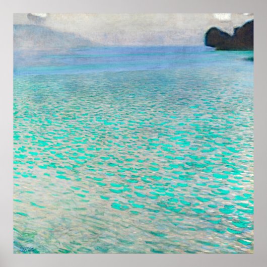 Attersee Sereniteit – Klimt Impressionistische Kun Poster (Voorkant)