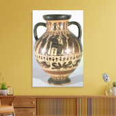 Attic Corinthian amphora Canvas Afdruk (Insitu (Woonkamer))