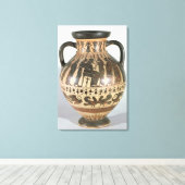 Attic Corinthian amphora Canvas Afdruk (Insitu (Houten vloer))