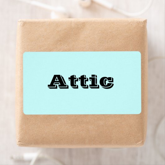 Attic Moving Labels in Light Sky Blue (Insitu)