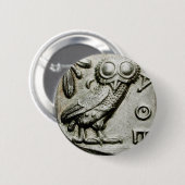 Attica Tetradrachm Owlthena Ronde Button 5,7 Cm (Voorkant /achterkant)