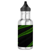 ATTICUS ~ Black en Fluor Green Waterfles (Rechts)