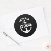 Atticus Personated Name Birthday Gift Ronde Sticker (Envelop)