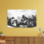 Attila de Hun en zijn hordes Canvas Afdruk (Insitu (Woonkamer))