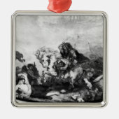 Attila de Hun en zijn hordes Metalen Ornament (Voorkant)