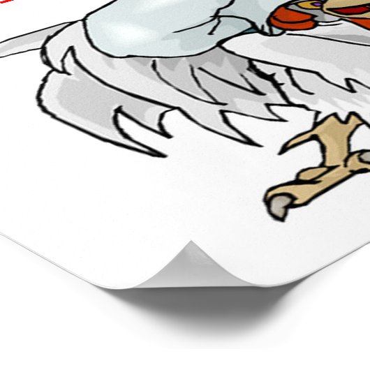 ATTILA de kip Poster (Hoek)