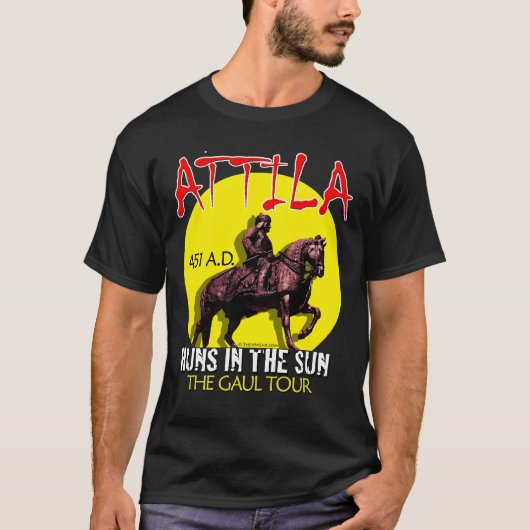 Attila 'Huns in the Sun' Tour (Dark Front van Mann T-shirt (Voorkant)
