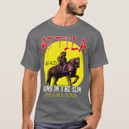Attila "Huns in the Sun" Tour (Dark van Mannen) T-shirt (Voorkant)