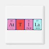 Attila Periodieke Naam Magnet (Voorkant)