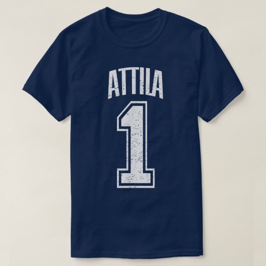 Attila Support Number 1 grootste ventilator T-shirt (Design voorkant)