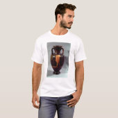 Attische amphora met rode cijfers t-shirt (Voorkant volledig)