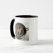 Attische rode afbeelding beker mok (Voorkant links)