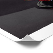 Attische rode amphora die een satyr worstelt afsch poster (Hoek)