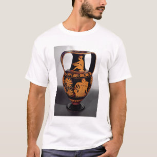 Attische rode amphora die een satyr worstelt afsch t-shirt