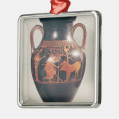 Attische rode buikamphora metalen ornament (Links)